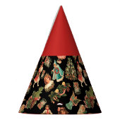 Victoriaans Pet voor kerstfeestdagen Feesthoedjes (Links)