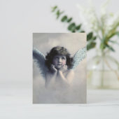  Victoriaans Photo Angel Briefkaart (Staand voorkant)