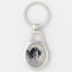  Victoriaans Photo Angel Sleutelhanger