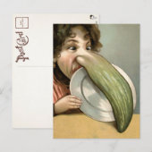 Victoriaans Pickle Nose Woman-Briefkaart Briefkaart (Voorkant / Achterkant)