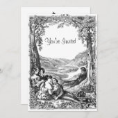 Victoriaans picknick kaart (Voorkant / Achterkant)