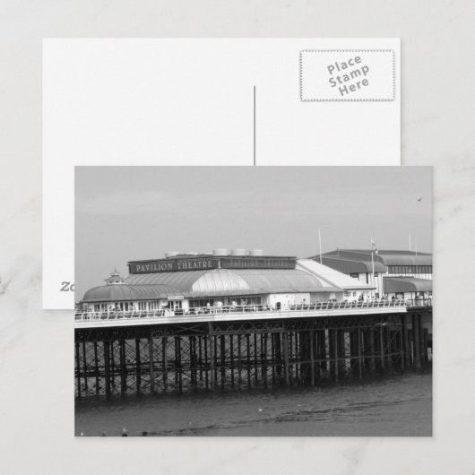 "Victoriaans pier" Briefkaart (Voorkant / Achterkant)