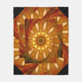 Victoriaans pioenroersel fleece deken (Voorkant)