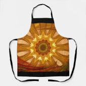 Victoriaans pioenroersel schort (Voorkant)