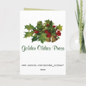 Victoriaans Pixie kerst Kaart (Achterkant)