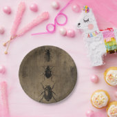 Victoriaans plaatjes Grunge Halloween Papieren Bordje (Feest)