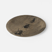 Victoriaans plaatjes Grunge Halloween Papieren Bordje (Gekanteld)