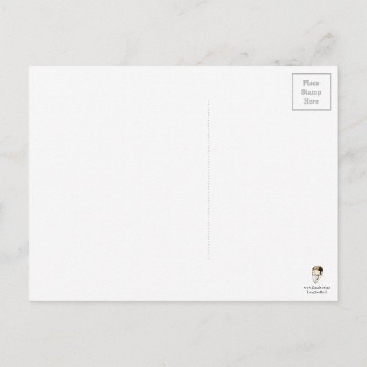 Victoriaans Plum Pudding Kerstmis Briefkaart (Achterkant)