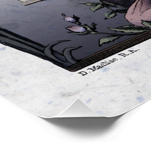 Victoriaans poëzie Art Keats "Bright Star" glanzen Poster (Hoek)