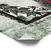 Victoriaans poëzie Art Rossetti "Love" Glossy Poster (Hoek)