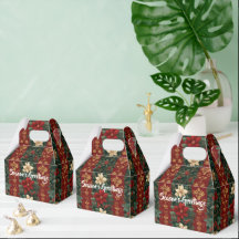 Victoriaans Poinsettia Strepen Patroon
