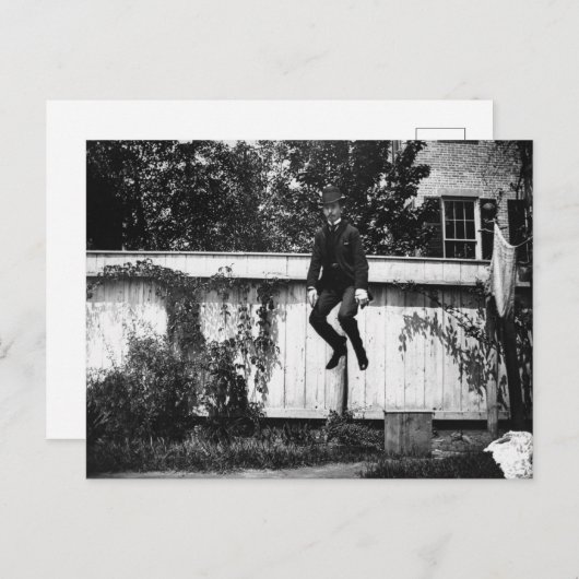 Victoriaans pompMan Briefkaart (Voorkant / Achterkant)