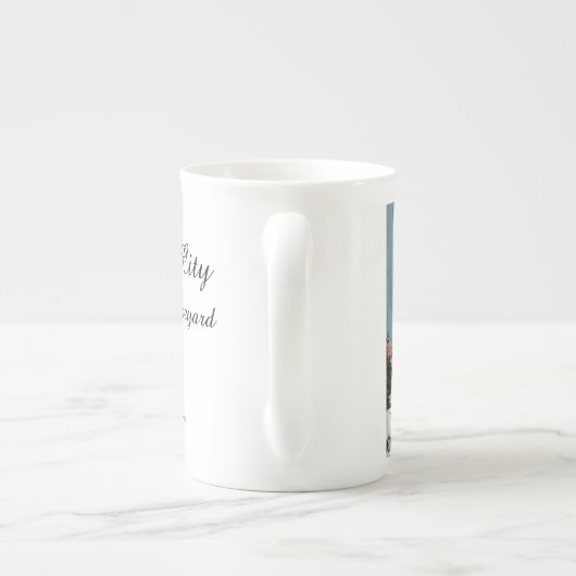 Victoriaans pony's - Martha's wijntuin Porselein Kop (Achterkant)