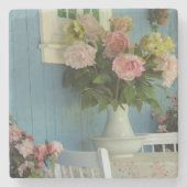 Victoriaans pony's - Martha's wijntuin Stenen Onderzetter (Voorkant)