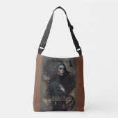 Victoriaans Portret Canvas tas, Gothic Esthetisch  Crossbody Tas (Voorkant)