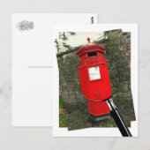 Victoriaans Postbox - Berkeley Castle Briefkaart (Voorkant / Achterkant)