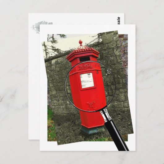 Victoriaans Postbox - Berkeley Castle Briefkaart (Voorkant / Achterkant)