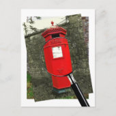 Victoriaans Postbox - Berkeley Castle Briefkaart (Voorkant)