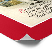  VICTORIAANS POSTER "A MERRY CHRISTMAS" (Hoek)