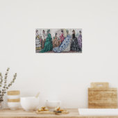 Victoriaans Poster voor damesisolatie afdrukken (Keuken)