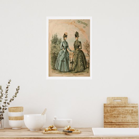 Victoriaans Poster voor gebustes (Keuken)