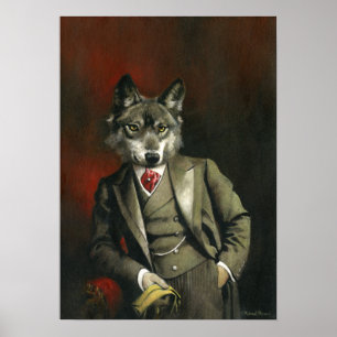 Victoriaans Poster Wolf