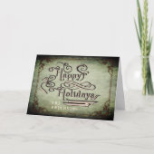  Victoriaans Prettige feestdagen Kaart (Voorkant)