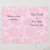Victoriaans programma Damask Wedding (Voorkant)