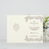 Victoriaans programma Floral Lace White Wedding (Staand voorkant)