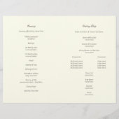Victoriaans programma Floral Lace White Wedding (Achterkant)