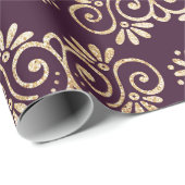 Victoriaans pruimen en goud cadeaupapier (Rol Hoek)