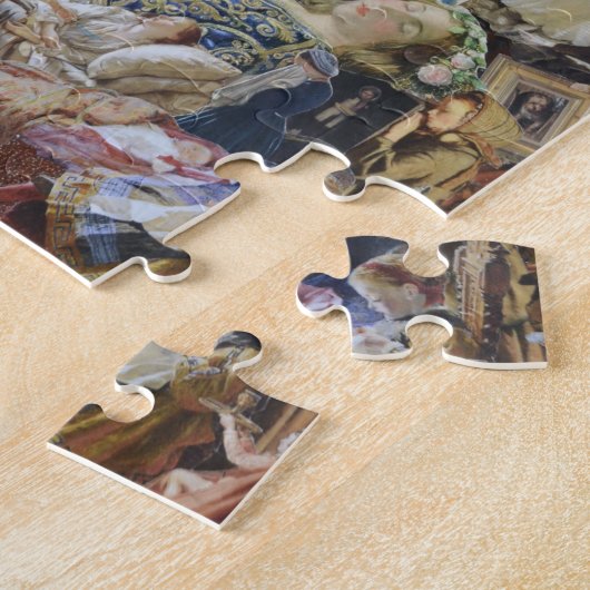 Victoriaans puzzel legpuzzel (Zijkant)