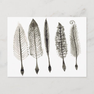 Victoriaans Quills Ink-ontwerp Briefkaart
