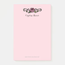 Victoriaans Red Rose  Romantisch handgetekend