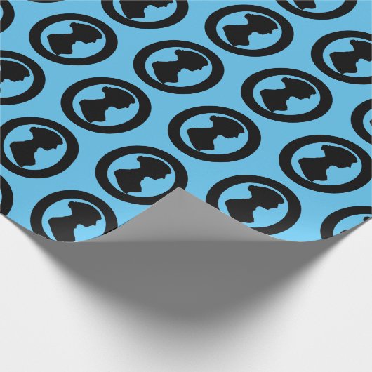 Victoriaans Regency Vrouw Silhouet Onafhankelijke  Cadeaupapier (Hoek)