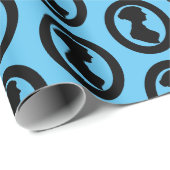 Victoriaans Regency Vrouw Silhouet Onafhankelijke Cadeaupapier (Rol Hoek)