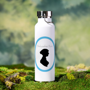 Victoriaans Regency Vrouw Silhouet Onafhankelijke  Waterfles