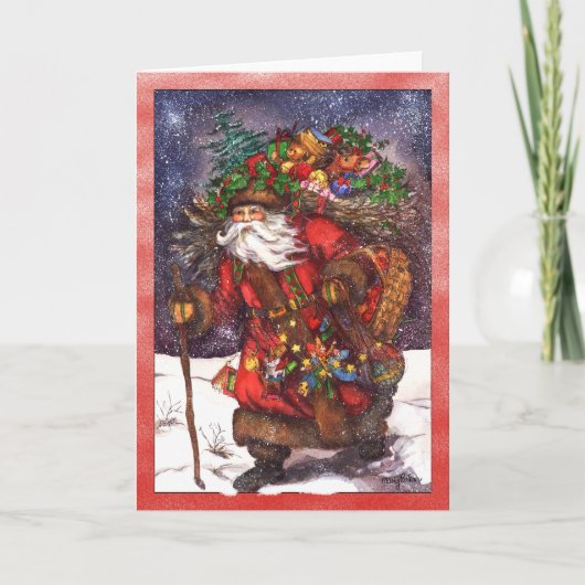 VICTORIAANS REIS FEESTDAGEN KAART (Voorkant)