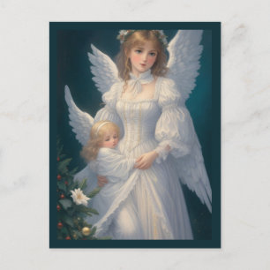 Victoriaans  Retro Christmas Angel Briefkaart