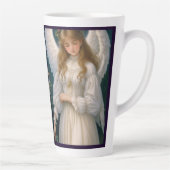 Victoriaans Retro Christmas Angel Latte Mok (Rechts)