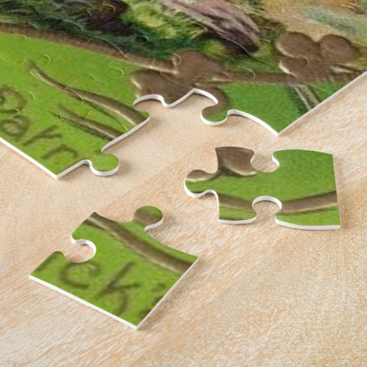 Victoriaans  Retro Irish St. Patrick's Day Legpuzzel (Zijkant)