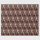 Victoriaans  Retro Kerst Cadeaupapier (Vlak)