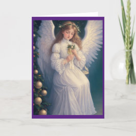 Victoriaans  Retro Kerst Feestdagen Kaart