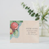 Victoriaans Retro-kerstboomballen Feestdagenkaart (Staand voorkant)