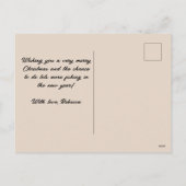 Victoriaans Retro-kerstboomballen Feestdagenkaart (Achterkant)