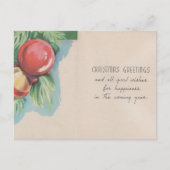 Victoriaans Retro-kerstboomballen Feestdagenkaart (Voorkant)