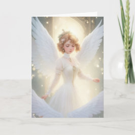  Victoriaans Retro Kerstfee Vakantie Kaart