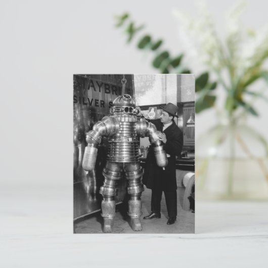  Victoriaans robot-duiksoep Briefkaart (Staand voorkant)