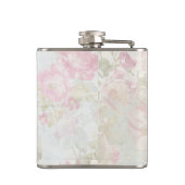 Victoriaans Rocking Horse en Poinsettia Kerstmis Heupfles (Achterkant)