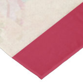 Victoriaans Rocking Horse en Poinsettia Kerstmis Tafelkleed (Gekanteld)